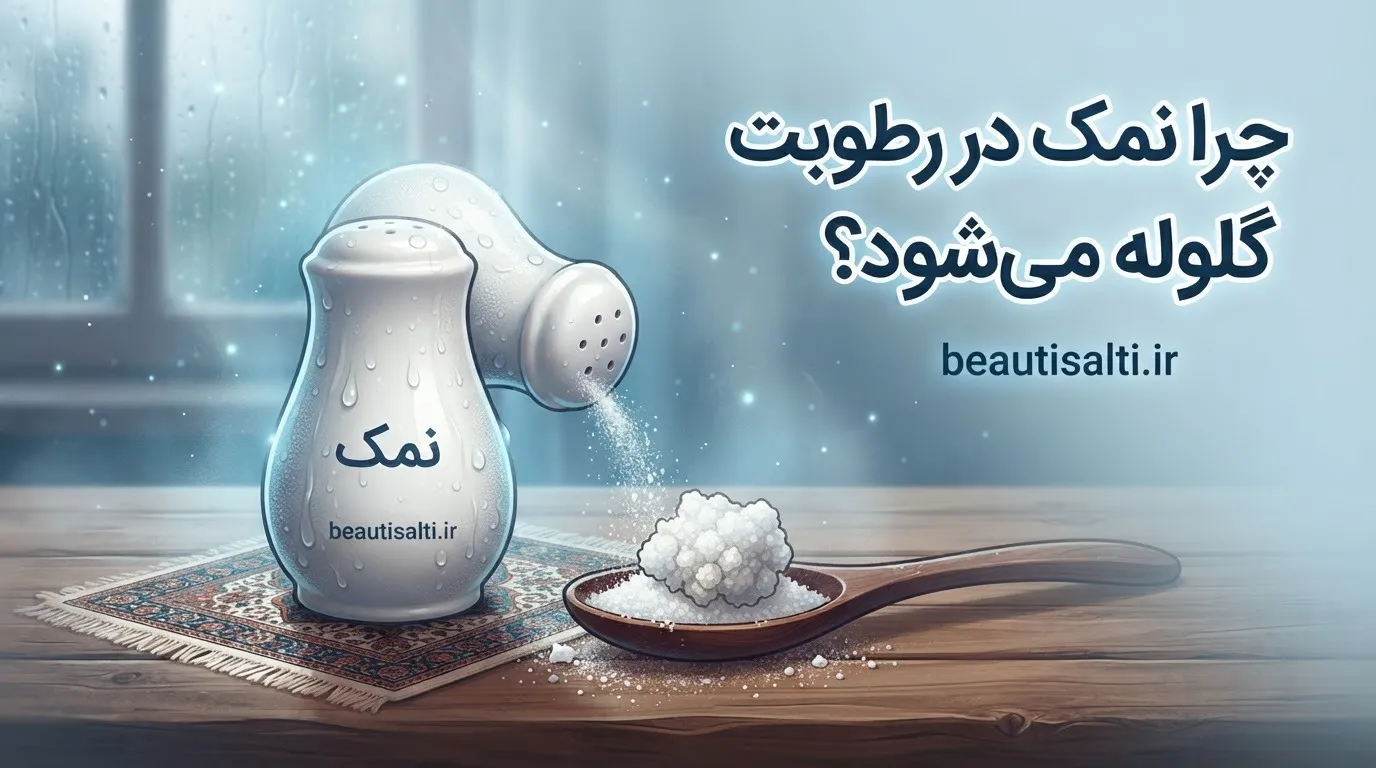 چرا نمک در رطوبت گلوله میشود؟ راههای جلوگیری از کلوخه شدن نمک