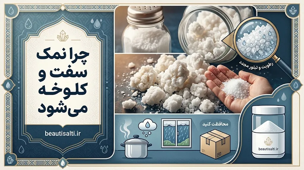 آیا نوع نمک روی کلوخه شدن تأثیر دارد؟