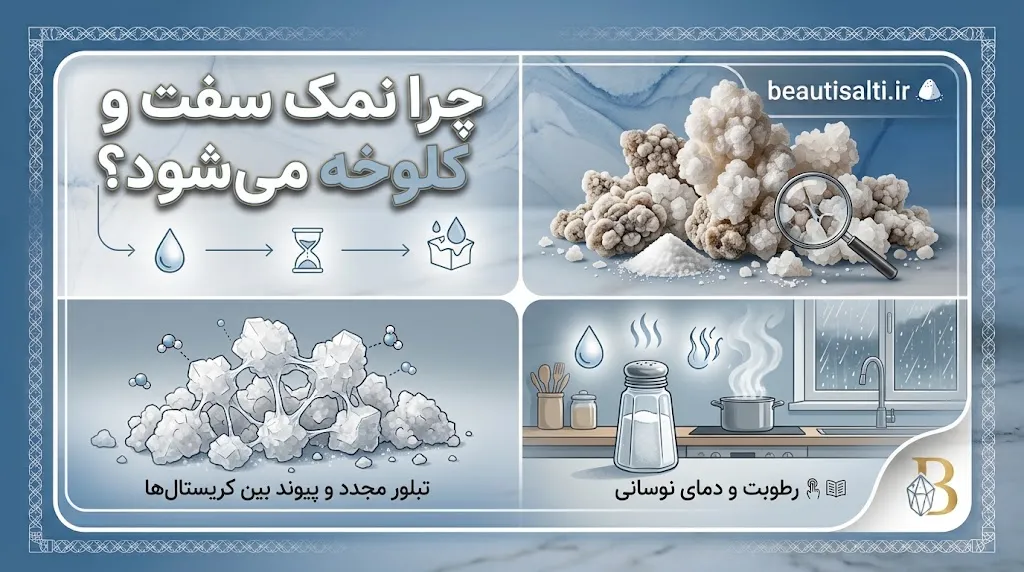 آیا نوع نمک روی کلوخه شدن تأثیر دارد؟