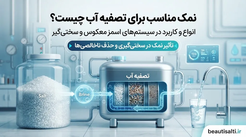 نمک مناسب برای تصفیه آب چیست؟ بررسی انواع و کاربرد آن‌ها